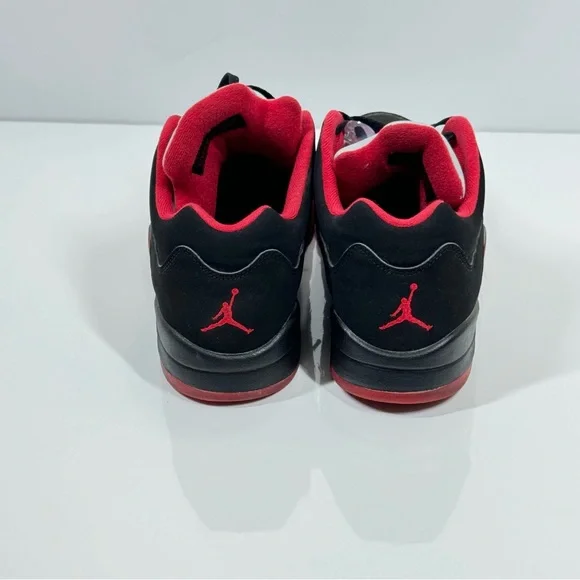 Air Jordan 5 Retro Low Alternate 90 Black Gym Red Men's Size 12 - 819171-001 - Picture 3 of 8